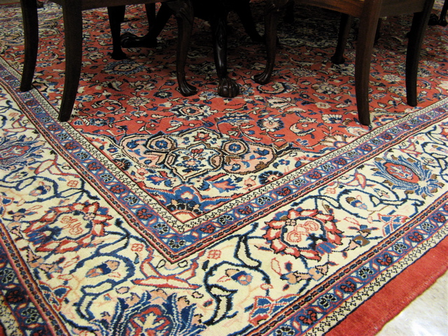 PERSIAN SAROUK CARPET Arak Province northwestern Iran floral and central