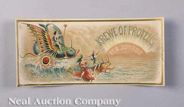 Mardi Gras Krewe of Proteus Ball Invitation and Lady s