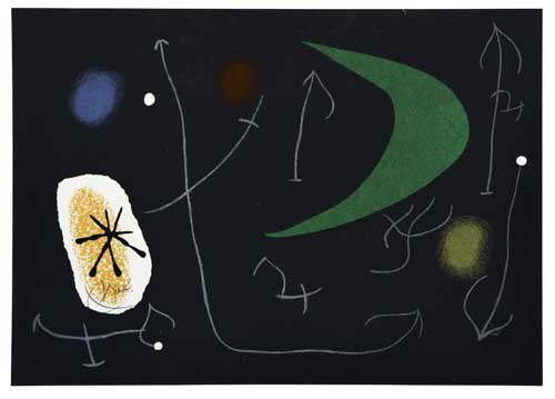 JOAN MIR Le L zard aux Plumes d Or Color