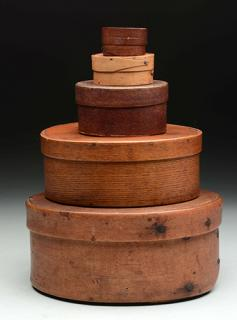 Lot Of 5 Shaker Boxes This lot consist of five