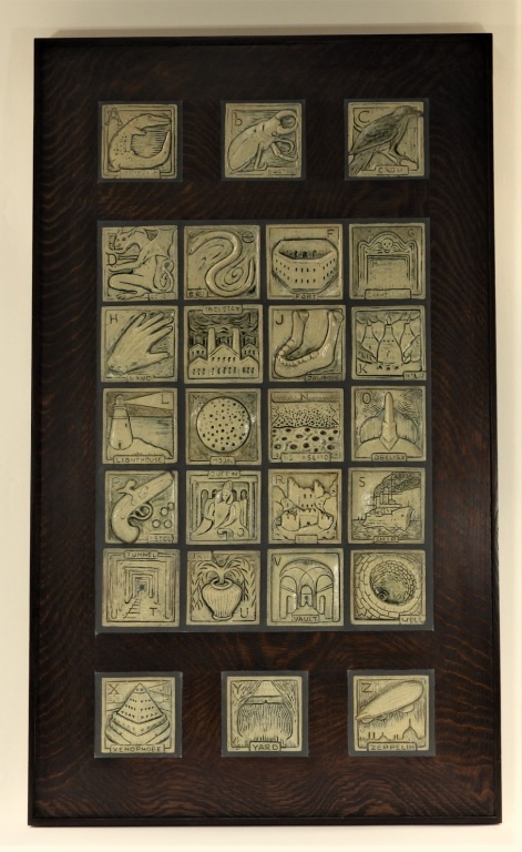 JONATHAN WHITE ODD INQ POTTERY ALPHABET TILE Maine ContemporaryJonathan White