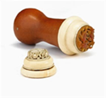 Chinese gourd and ivory cricket cage 19th century Of typical
