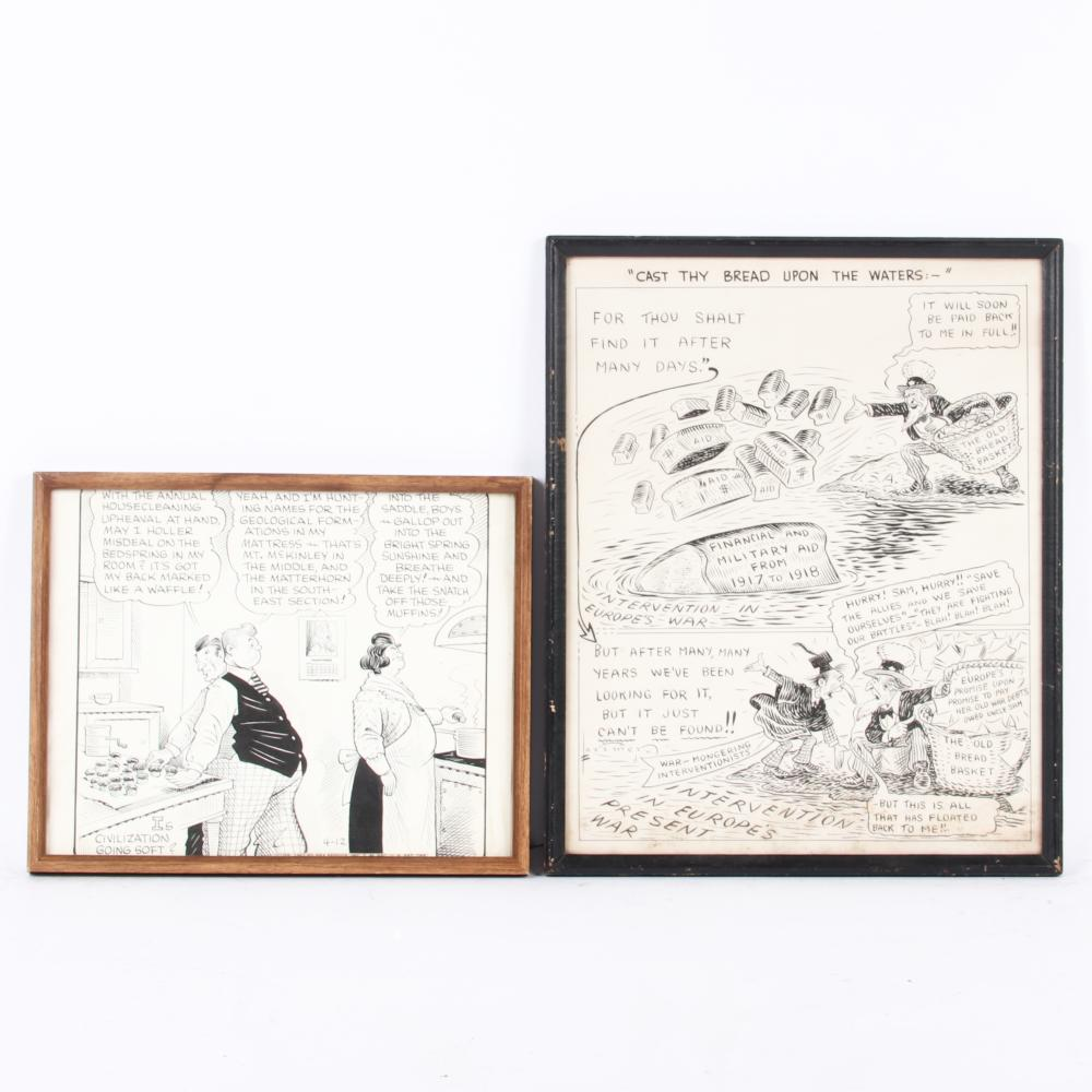 HARRY E LARIMER INDIANA 1881 1958 TWO ORIGINAL WWII ERA