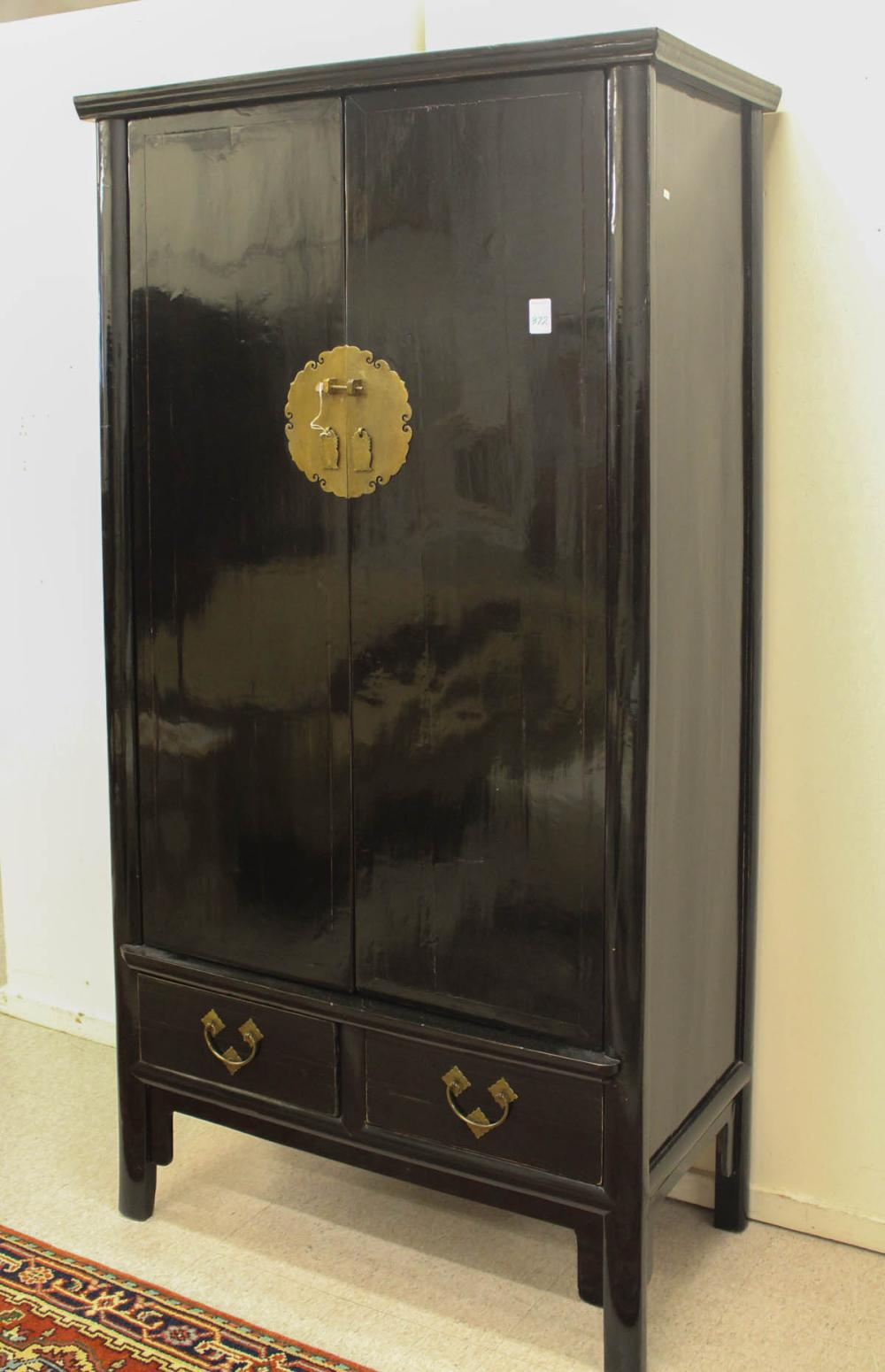CHINESE MING STYLE DOUBLE DOOR CABINET the interior fitted with