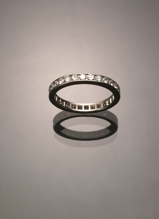 Tested Platinum and Diamond Eternity Band The channel mount set