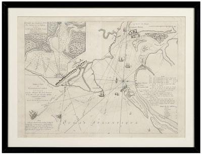 Charleston Revolutionary War map Charleston harbor quot Barre et Port