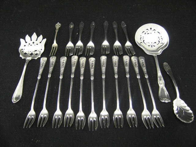 Estate Silver Lot 4 sterling silver serving pieces 11 Victorian
