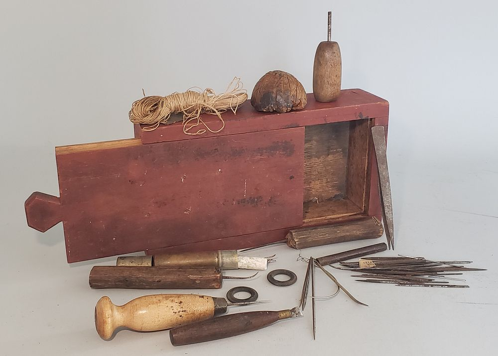 19th Century Sailmakers Mending Kit 19th Century Sailmakers Mending Kit