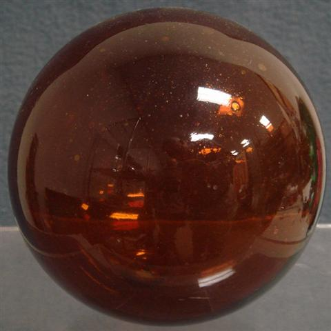 Clevenger amber whimsey witches ball 5 1 4 d Ex