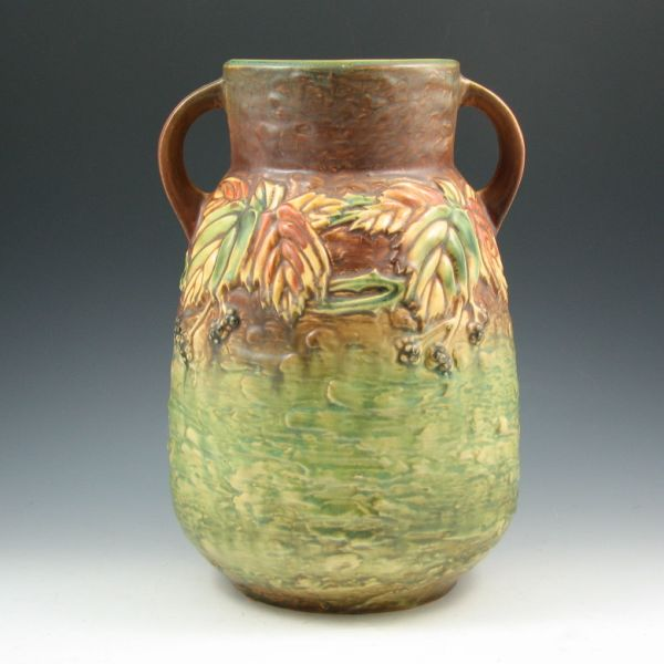 Roseville Blackberry 578 12 double handled vase The tallest vase