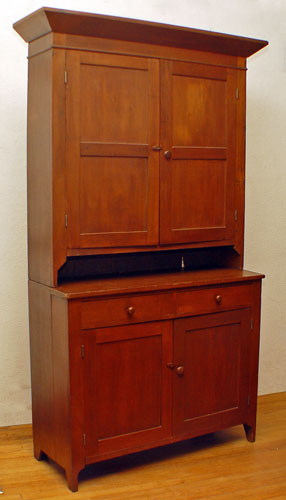 AMERICAN STEP BACK COUNTRY CABINET 2 part cabinet Upper having