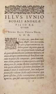 Porta John Baptista Magiae Naturalis Frankfurt Apud Andreae Wecheli 1591