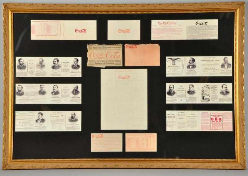 1892 Coca Cola Booklet Envelope Letterhead Description Rare grouping Beautifully