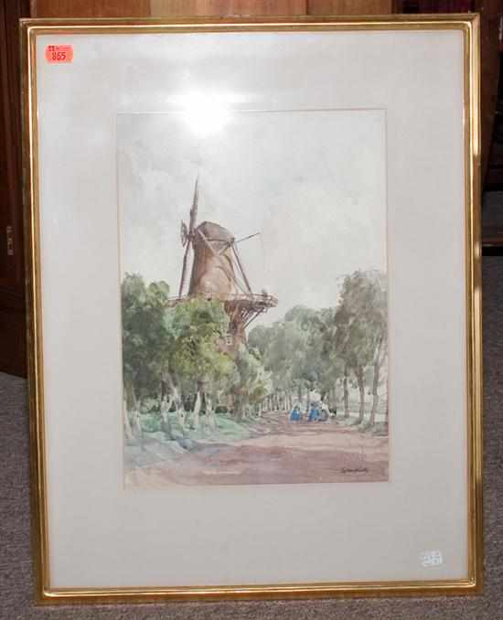 T Winter British School early 20th century Dutch Scene with