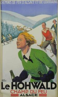 BRODERS Roger Color Lithograph Le Hohwald Printed by Lucien Serre