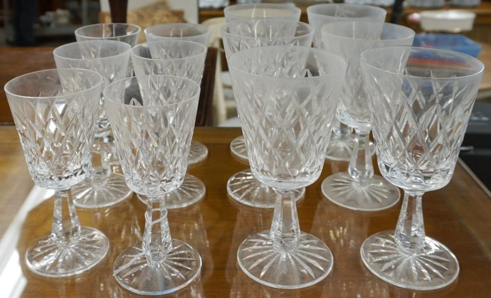 Waterford Cut Crystal Kinsale Pattern 12 Piece Stemware Set 2