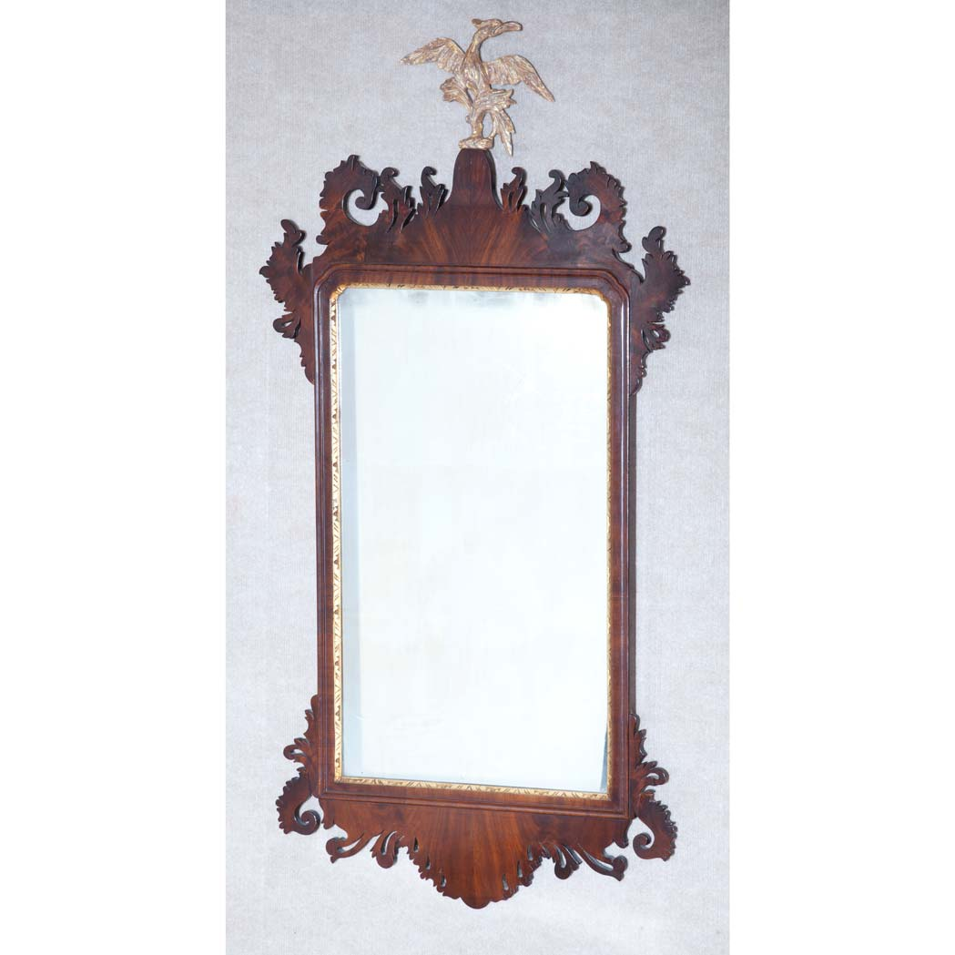 5 Chippendale Parcel Gilt Mahogany Mirror Late 18th early 19th