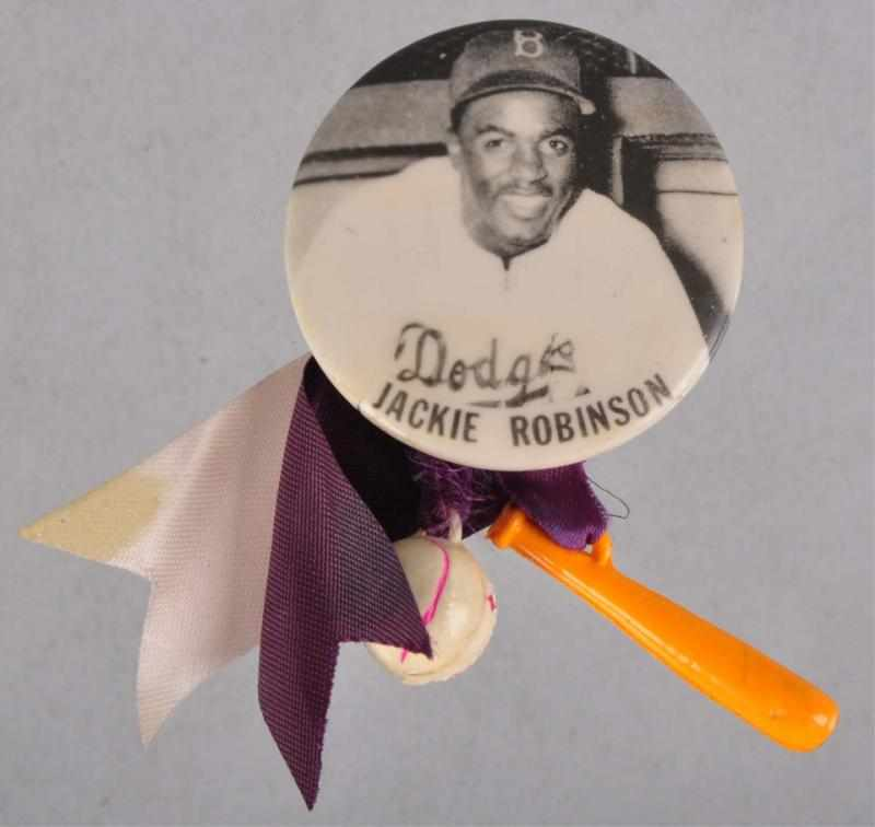 Jackie Robinson Brooklyn Dodgers Photo Pin Description Scarce stadium pin