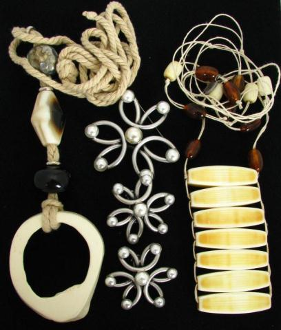 Emporio Armani jewelry consisting of bone and bead ethnic style