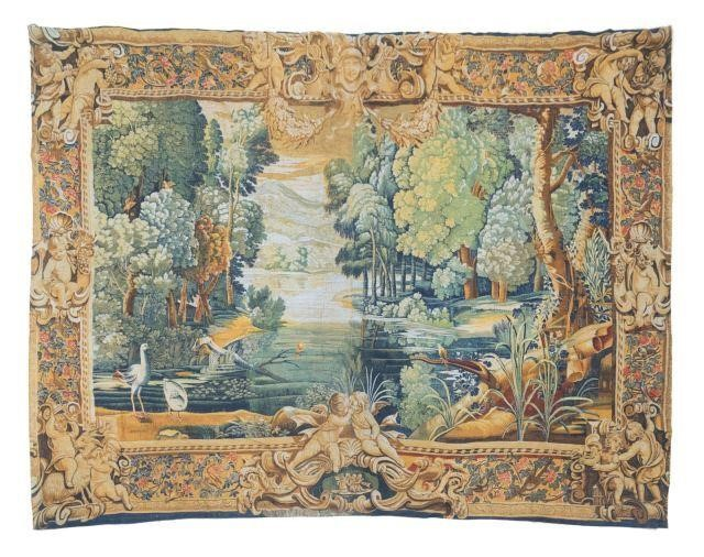French silk screened tapestry Editions d Art Rambouillet 20th c