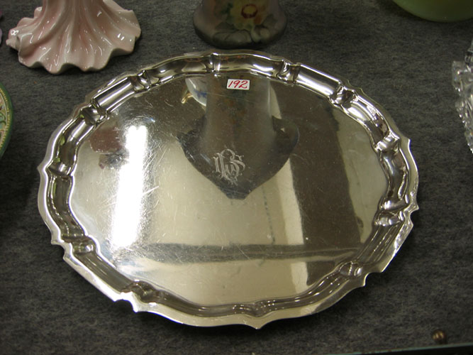 AN AMERICAN STERLING SILVER SALVER by Gorham Silver Co the