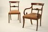 CHAIRS Set of six Federal period mahogany dining chairs Set
