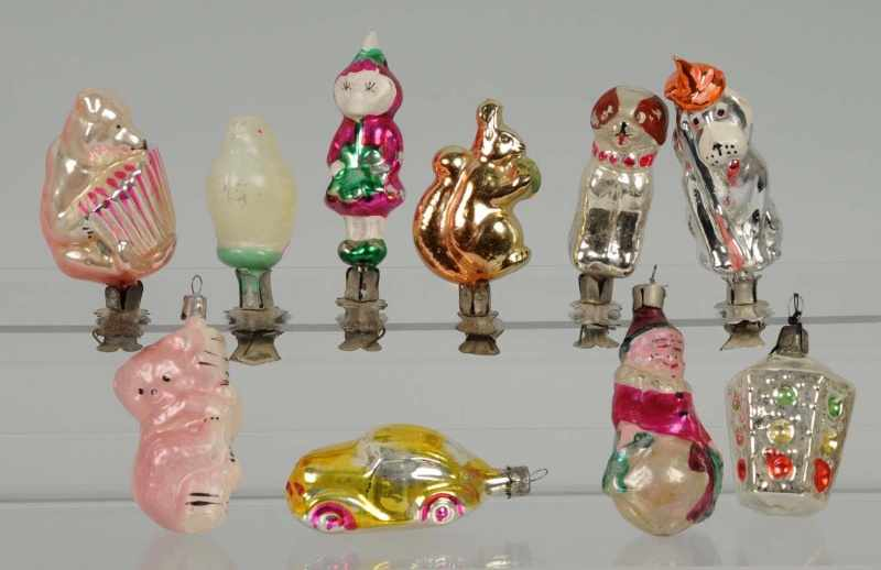 Lot of 10 Assorted Russian Ornaments Description Includes six clip