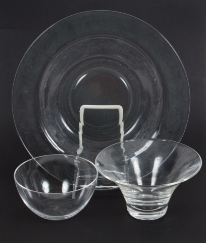 glass bowls 1 three Baccarat dessert bowls 4 in Diam