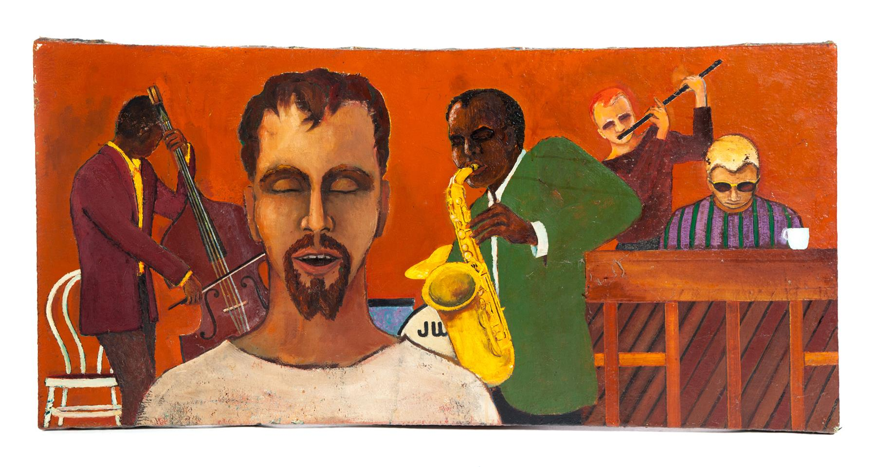 JAZZ BAND BY JOSEF WOOSTER OHIO MID 20TH CENTURY Oil