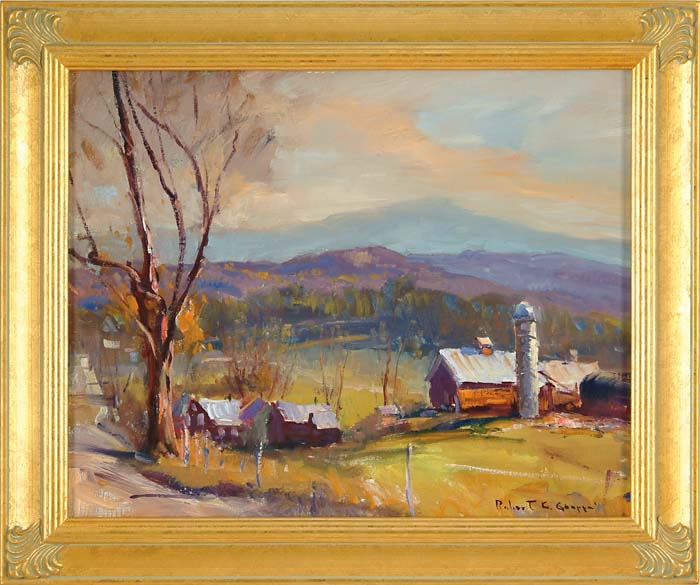 ROBERT CHARLES GRUPPE American 1944 JERICHO VERMONT Oil on canvas