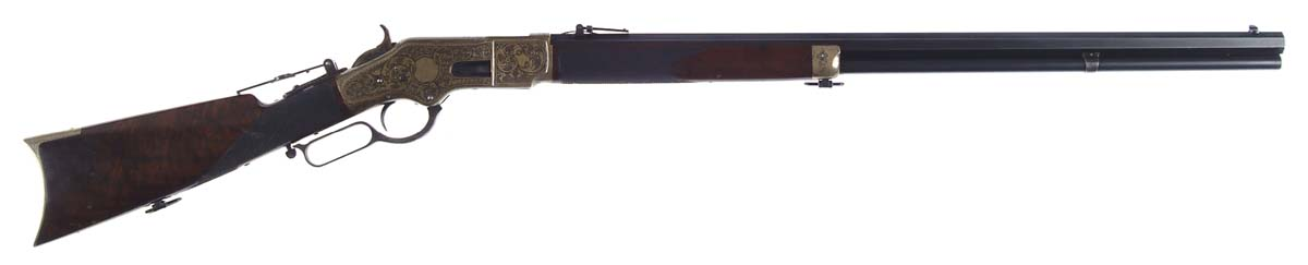SPECTACULAR SPECIAL ORDER ENGRAVED WINCHESTER MODEL 1866 LEVER ACTION RIFLE