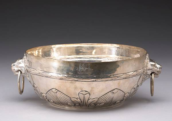 A silver bowlBearing marks for John Langlands II Newcastle 1797With