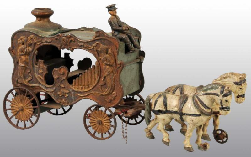 Cast Iron Royal Circus Calliope Wagon Toy Description Pulled by