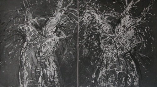 Swaying in the Florida night 1983 Etching and aquatint on