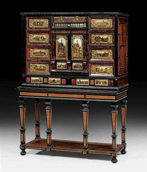 CABINET ON STAND Renaissance Flemish probably Antwerp circa 1650 1700