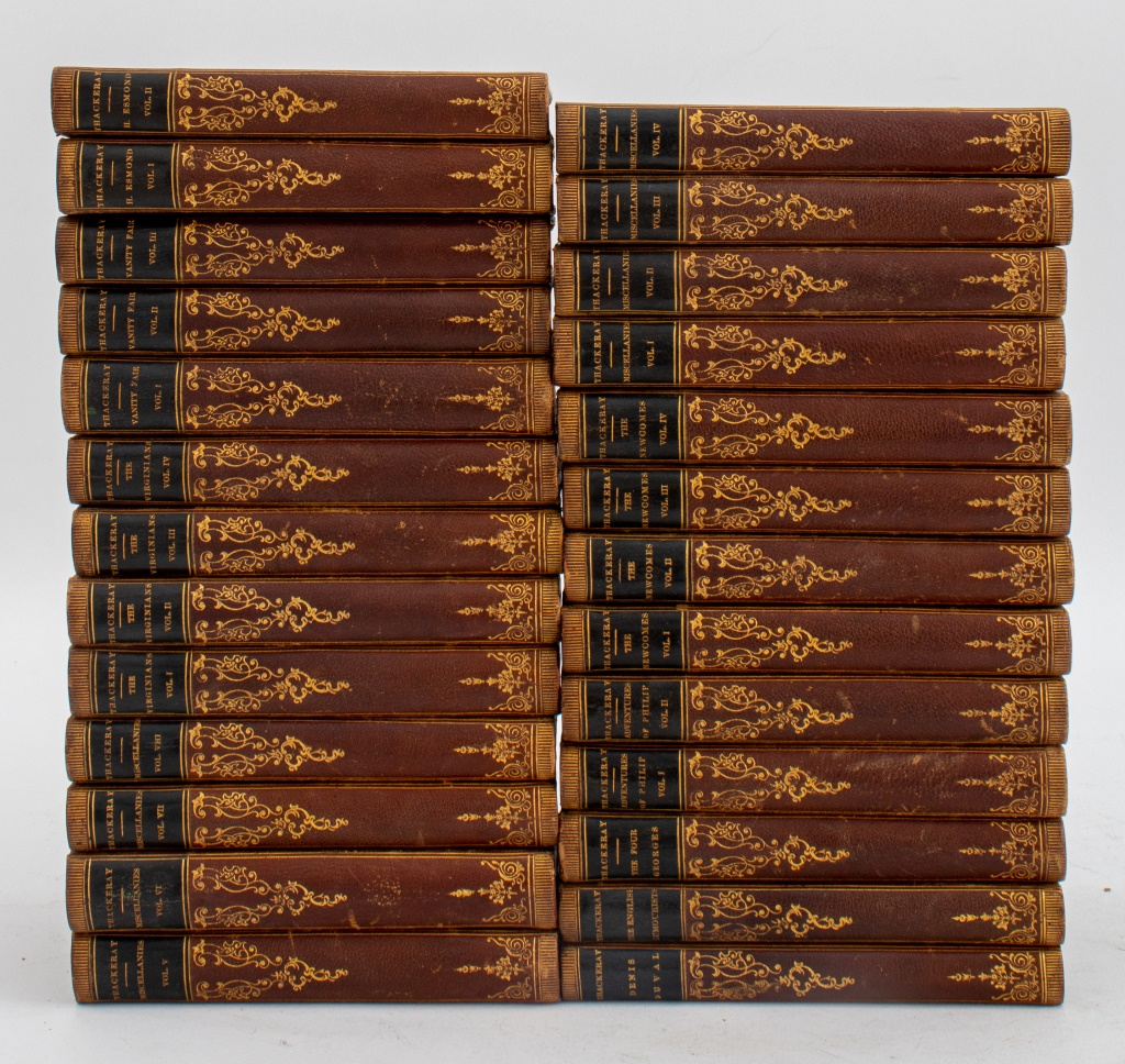 WORKS OF THACKERAY LEIPZIG EDITION 26 VOLUMES Set of twenty