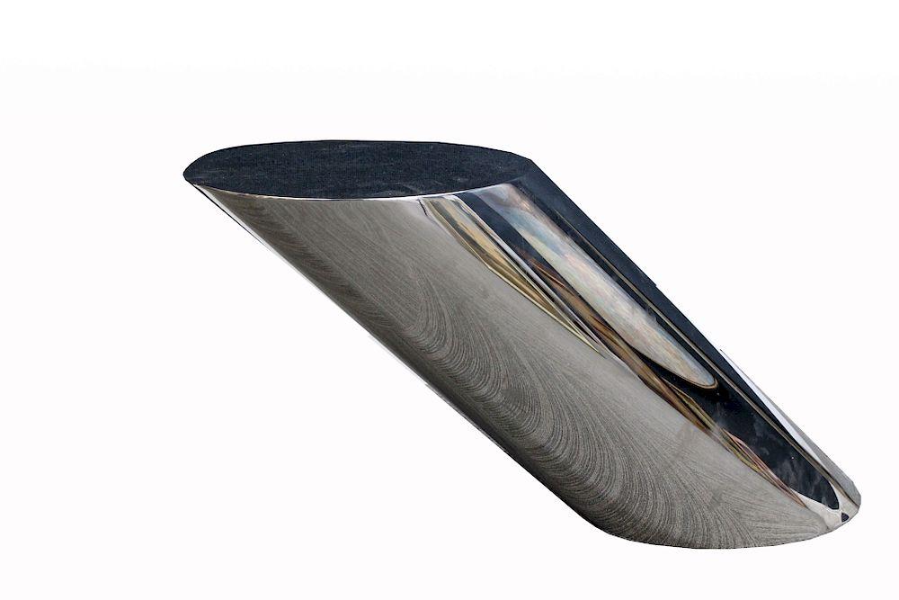 Zephyr Table by J Wade Beam for Brueton Chrome Zephyr