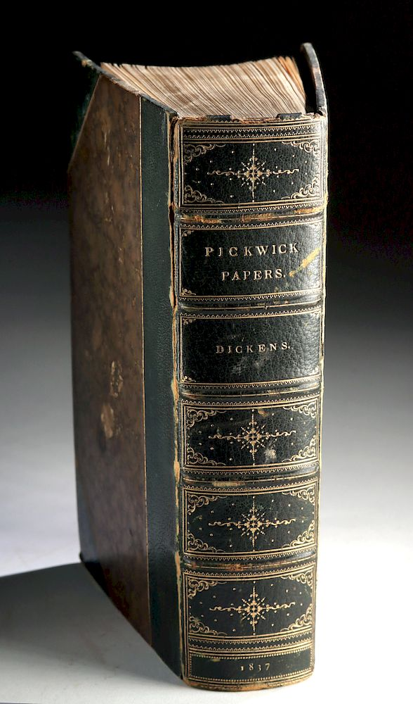 1837 First Edition of Charles Dickens Pickwick Papers Europe Great
