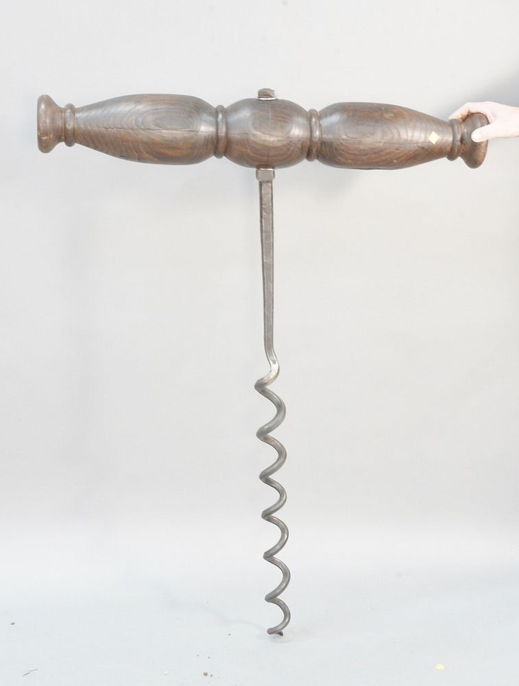 Oversized cork screw wall hanging ht 51 wd 38 Oversized