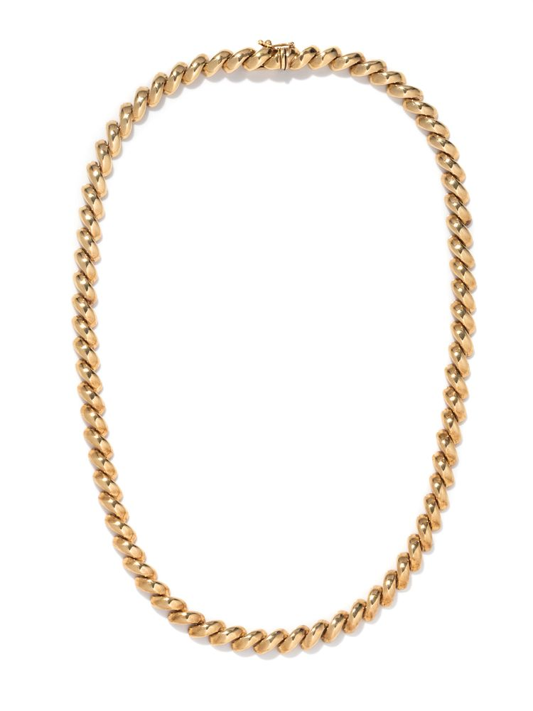 YELLOW GOLD NECKLACE YELLOW GOLD NECKLACE Consisting of a San