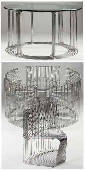 Verner Panton Denmark 1926 1998 Pantanova 1971 dining set consisting