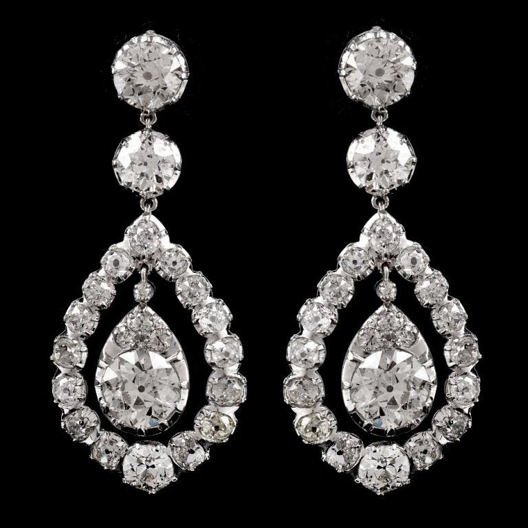 14 Ct Diamond Chandelier Earrings 17 14 Ct Diamond Chandelier