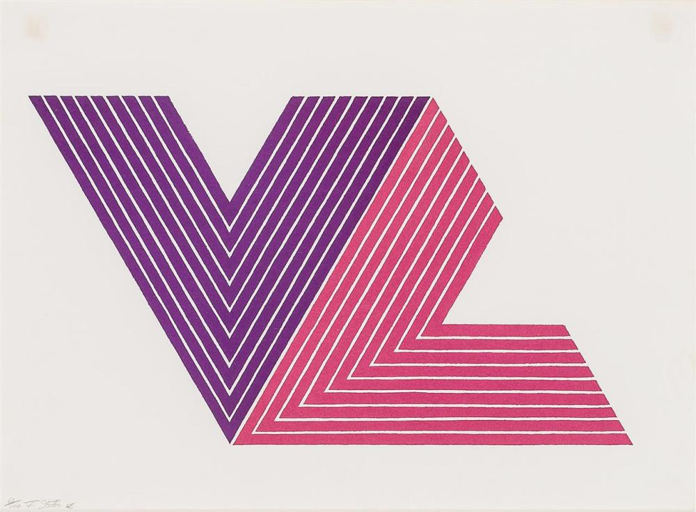 FRANK STELLA American b 1936 Ifafa I from V Series