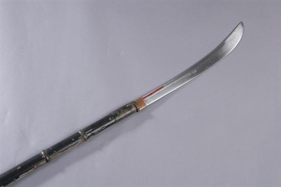 JAPANESE SPEAR HALBERD NAGINATA Edo period 19th century Forged iron