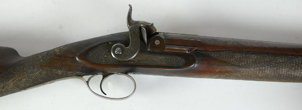 JOHN WILLIAM EDGE MID NINETEENTH CENTURY LARGE BORE PERCUSSION SPORTING
