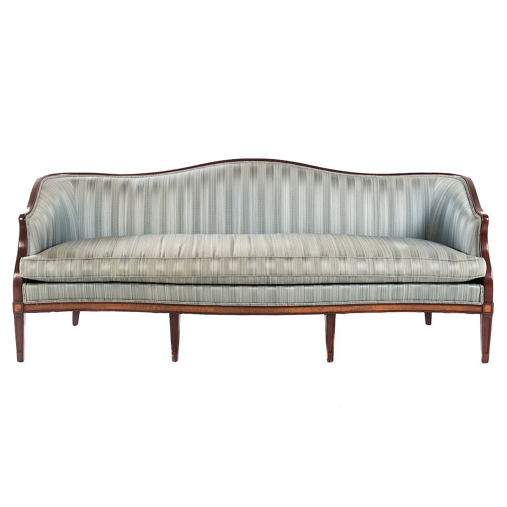Hickory Chair Georgian Style Cabriole Sofa 20th century mahogany frame