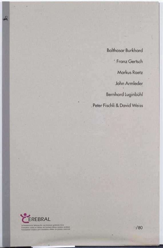 GRAPHIKMAPPE CEREBRAL Various Swiss artists Suite of six original prints