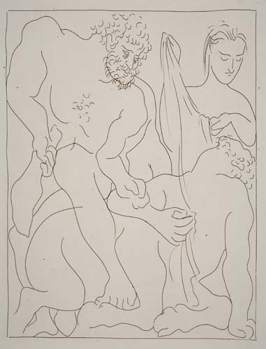 PABLO PICASSO Two engravings Hercule tue le Centaure Nessus R
