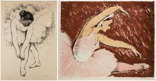 A PAIR OF PRINTS BY ALEXANDER SEMENOVICH SHENDEROV RUSSIAN 1897
