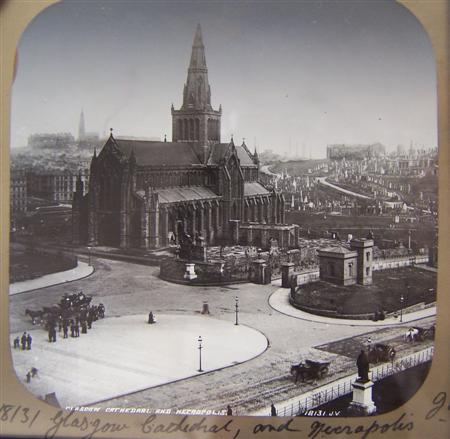Glass slides Glasgow Stirling Linlithgow Falkland Palace Kelso 110 glass